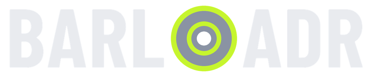 Barloadr logo — BARLOADR wordmark with O as a weight plate